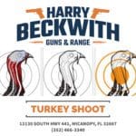 A turkey shoot is being held at harry beckwith guns and range.